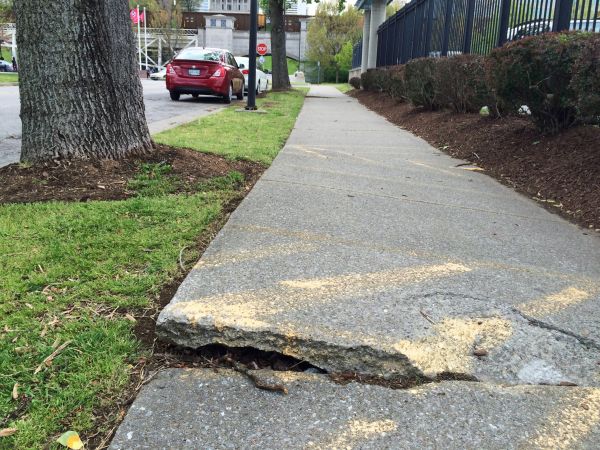 Cement Sidewalk Repair in Chattanooga